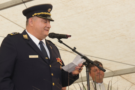 Predaja gasilskega vozila  GVGP-1 PGD Grahovo 14 Foto Ljubo Vukelič